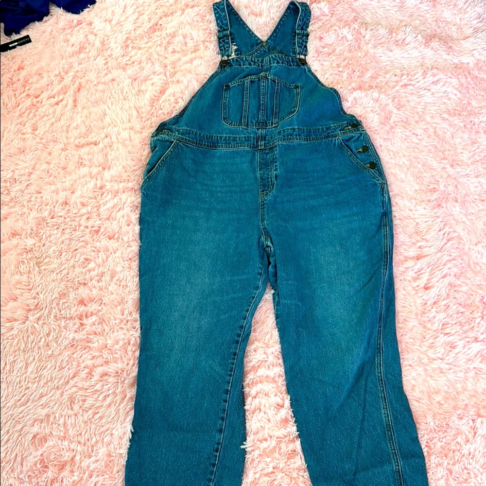 Old Navy Blue Denim Overalls Classic Style